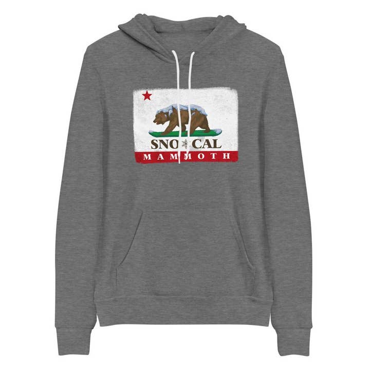 Mammoth CA Flag hoodie for wholesale by Sno*Cal
