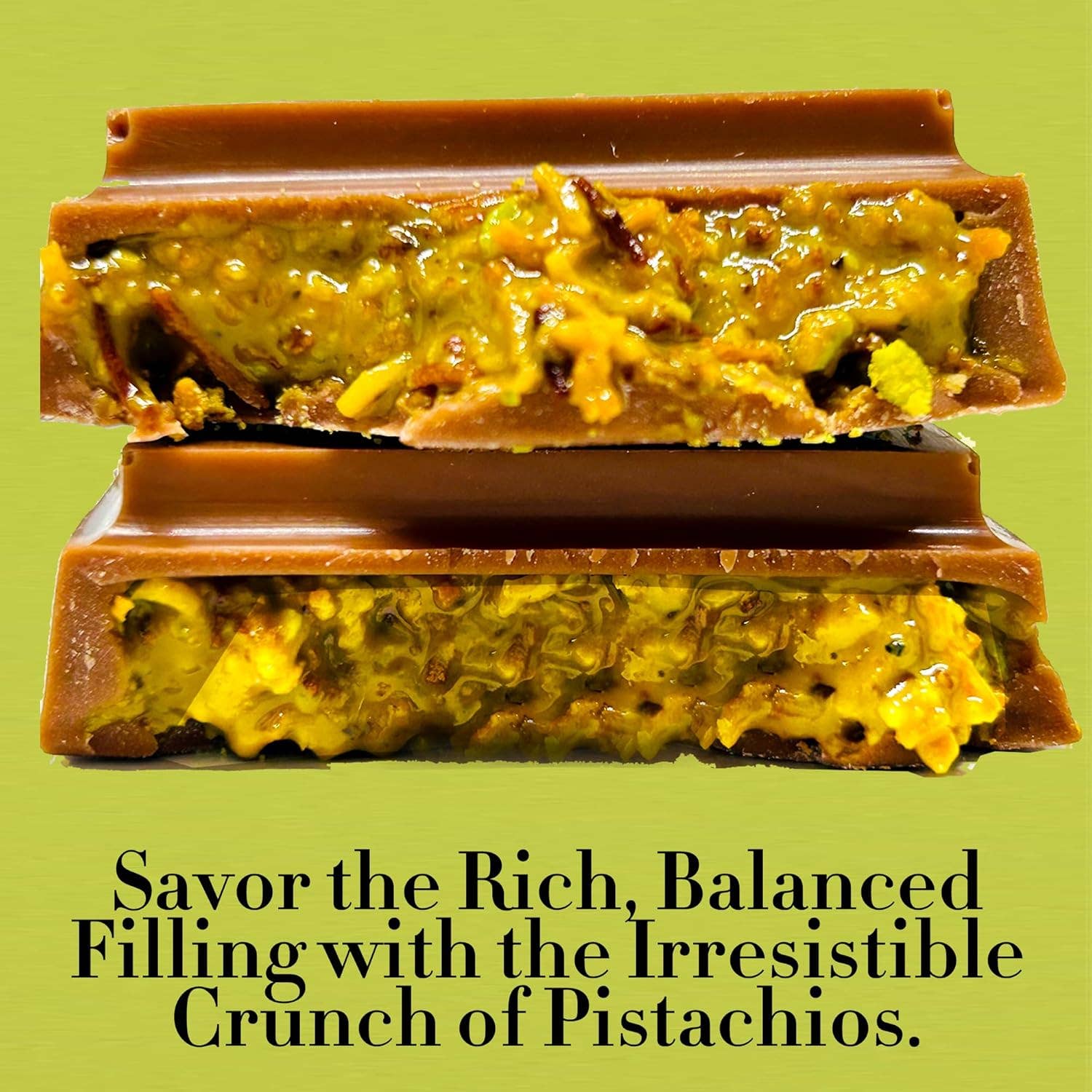 Swisense - Wholesale Chocolate Bar - Premium Dubai Kunafa Pistachio Chocolate Bar -2oz- Fresh2