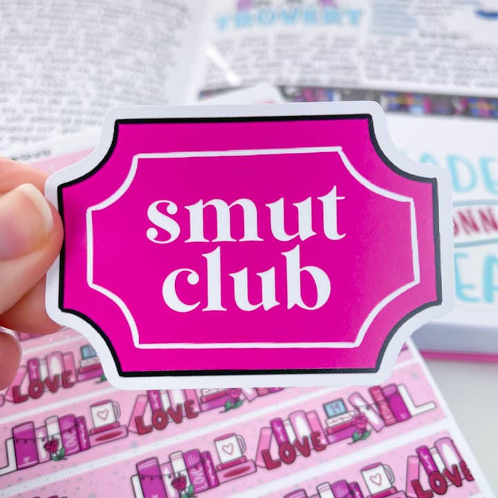 Autocollant en vinyle Smut Club de qualité supérieure pour la vente par Sweet Bean Plans