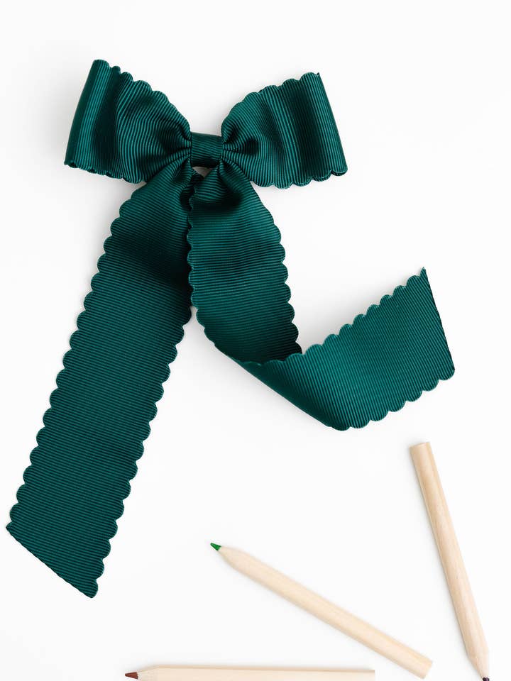 Scalloped Long-tail Bow for wholesale by Winn and William