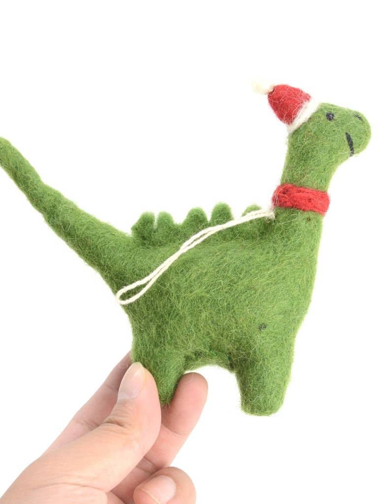 Woollyfelt – Großhandel Spielzeugset – Kinder – Filzgrüne Dinosaurier | Set aus 102