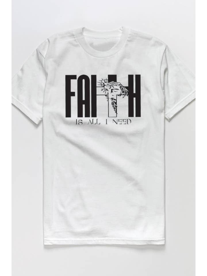 Polar bee - Wholesale Screen Printed T-Shirt - Unisex - PB-2566. FAITH IS ALL I NEED