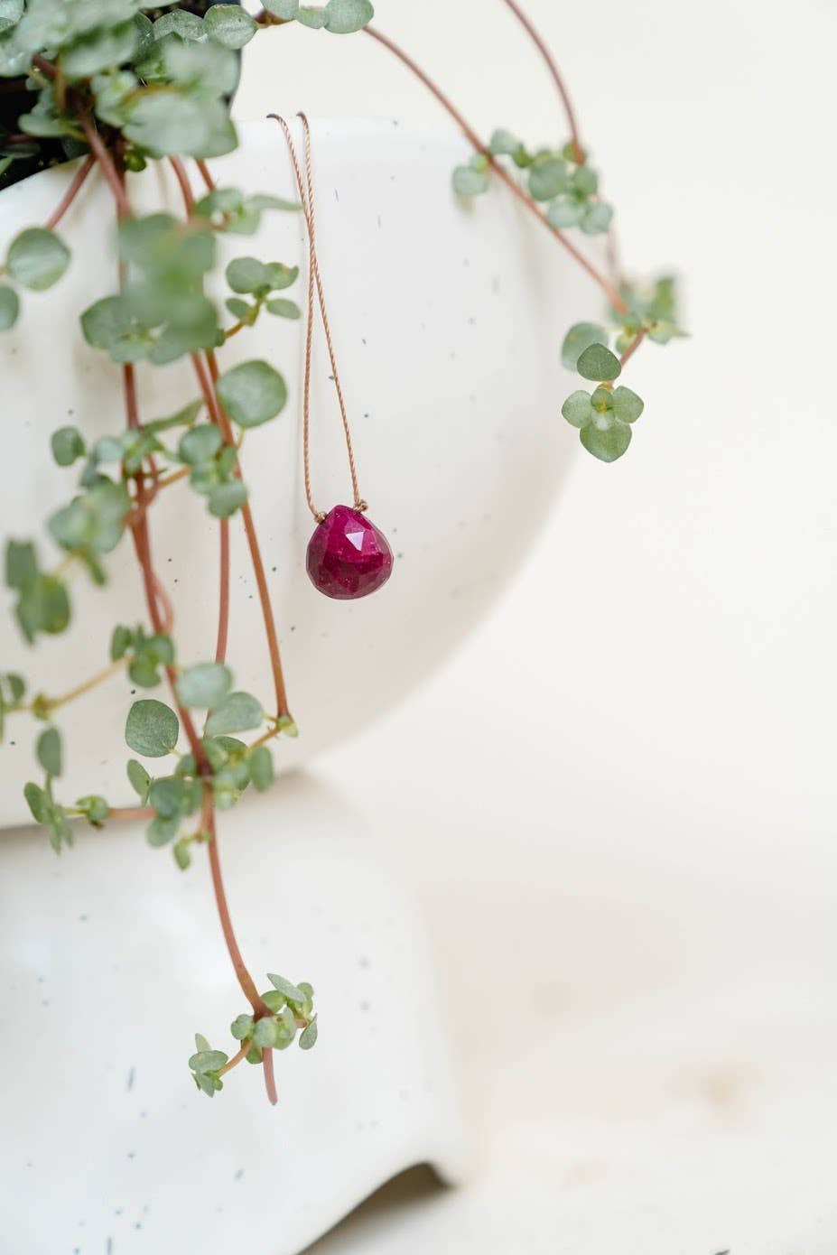 Merelani Designs - Wholesale Pendant/Charm Necklace - Ruby Faceted Teardrop Necklace6