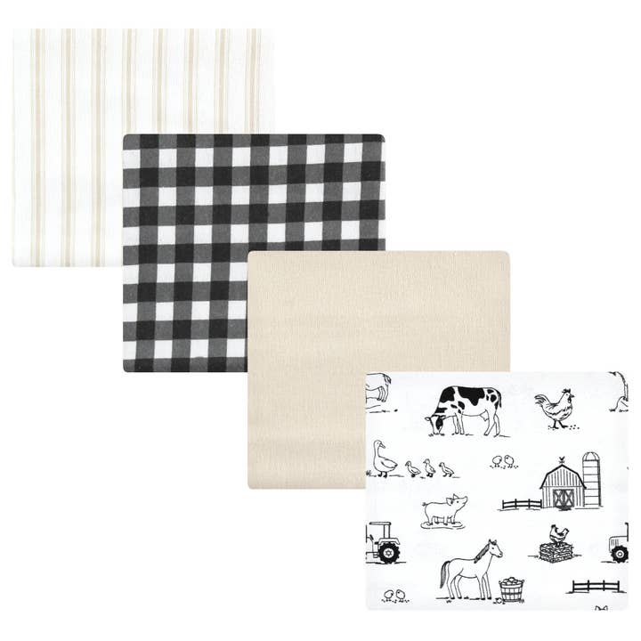 Hudson Baby Couvertures de Réception en Flanelle de Coton, Ferme Neutre pour la vente par BabyVision
