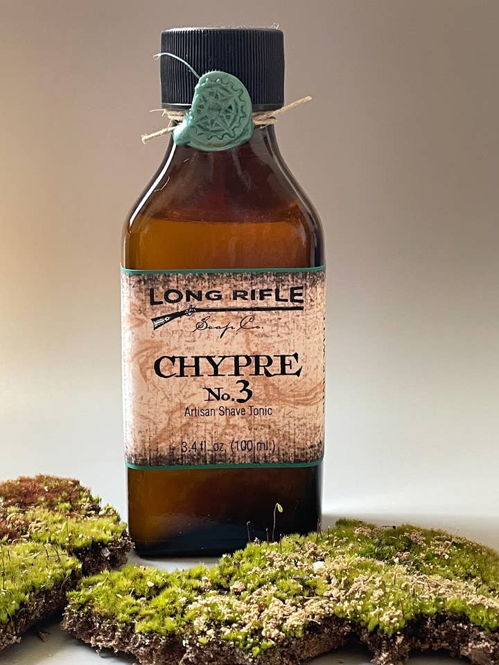 Aftershave - Chypre No. 3 Shave Tonic for wholesale by Long Rifle Soap Company