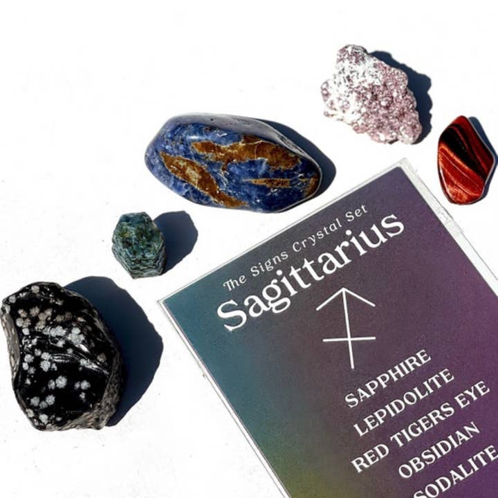 Charley Taylor Art - Wholesale Spiritual Stone/Crystal - Sagittarius Zodiac Crystal Set