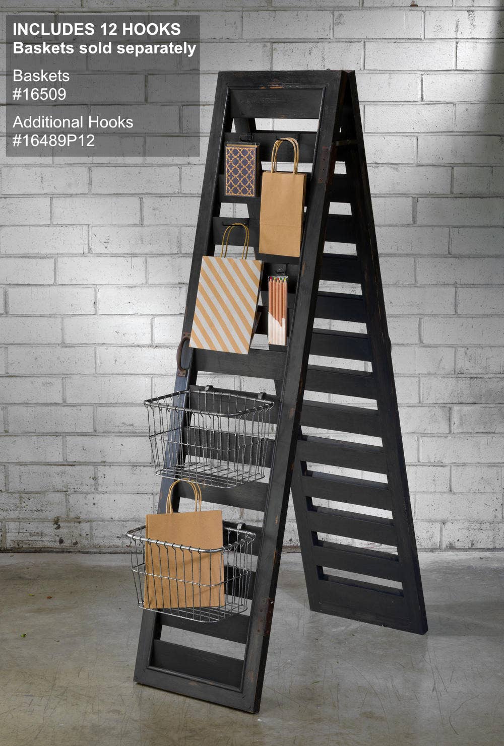 Tripar International - Wholesale Free Standing Shelf - 2-Sided Shutter Ladder Display2