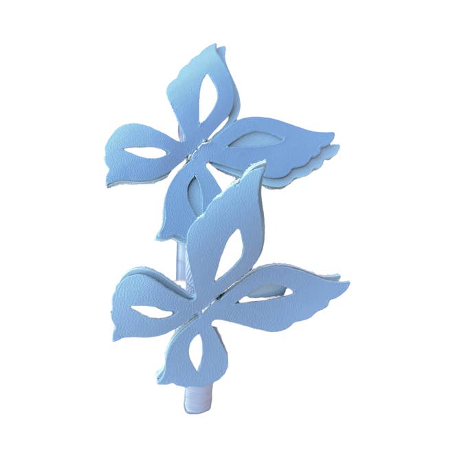 Bandeau en cuir bleu clair Wild Butterfly pour la vente par ILLYTRILLY
