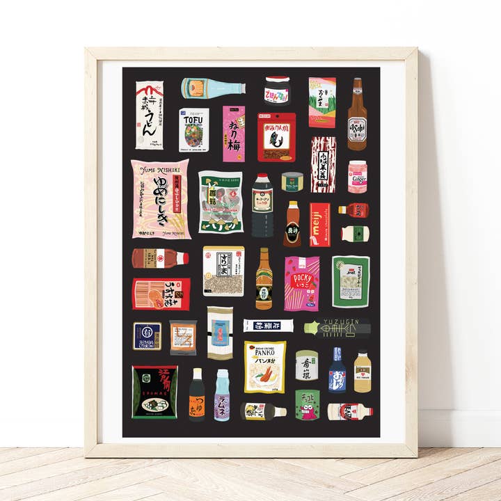 Japanischer Lebensmittelvorrat-Druck für den Großhandel von Bea Baranowska Illustration