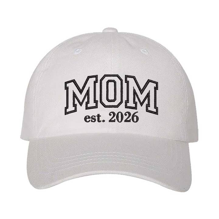 Mom Est 2026 Embroidered Baseball Hat for wholesale by DSY Lifestyle
