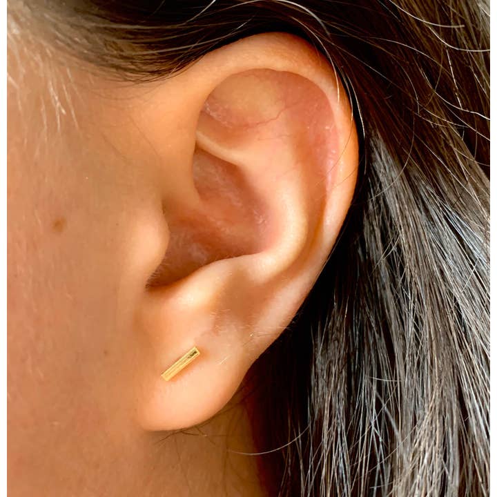 Cali Findings – Engroshandel Ørestikkere – Sterling Sølv Øreringe Indlæg, Mini Bar Everyday Studs6