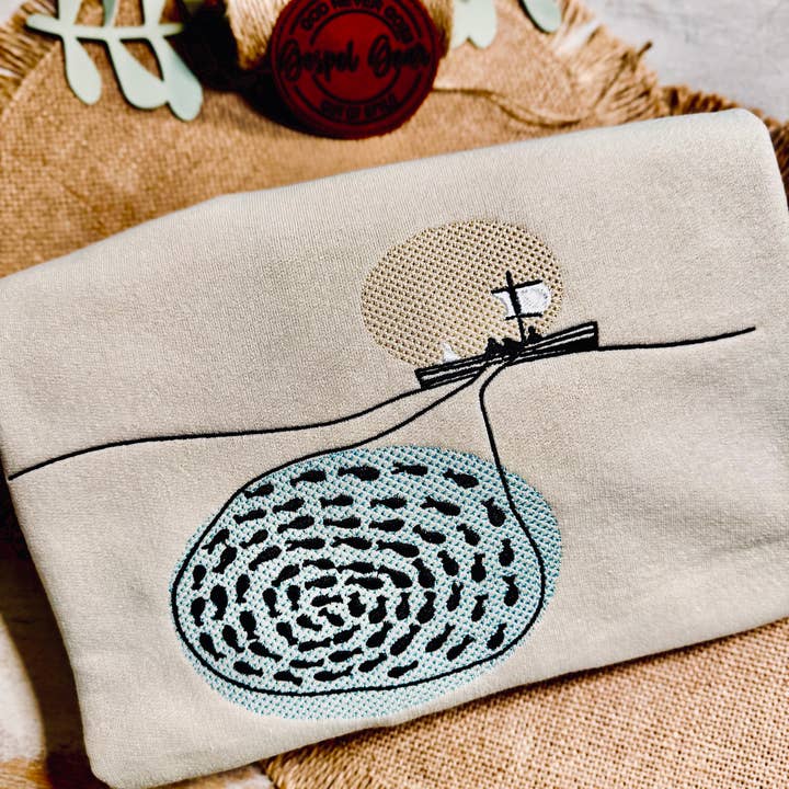 Gospel Gear Co - Vente T-shirt – unisexe - Chemise brodée "Fishers Of Men"