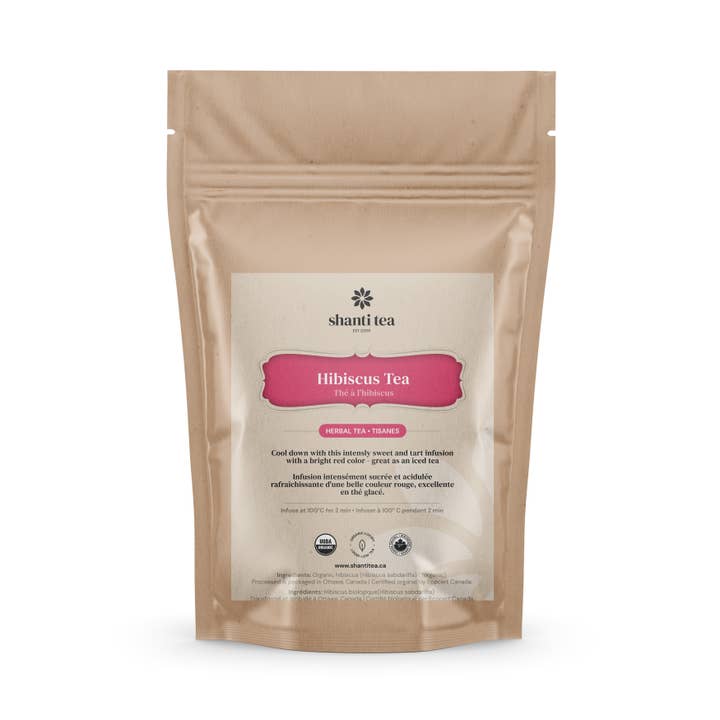 Shanti Tea – wholesale Tepåsar – Hibiskus te, 15 Pyramid tepåsar i påse