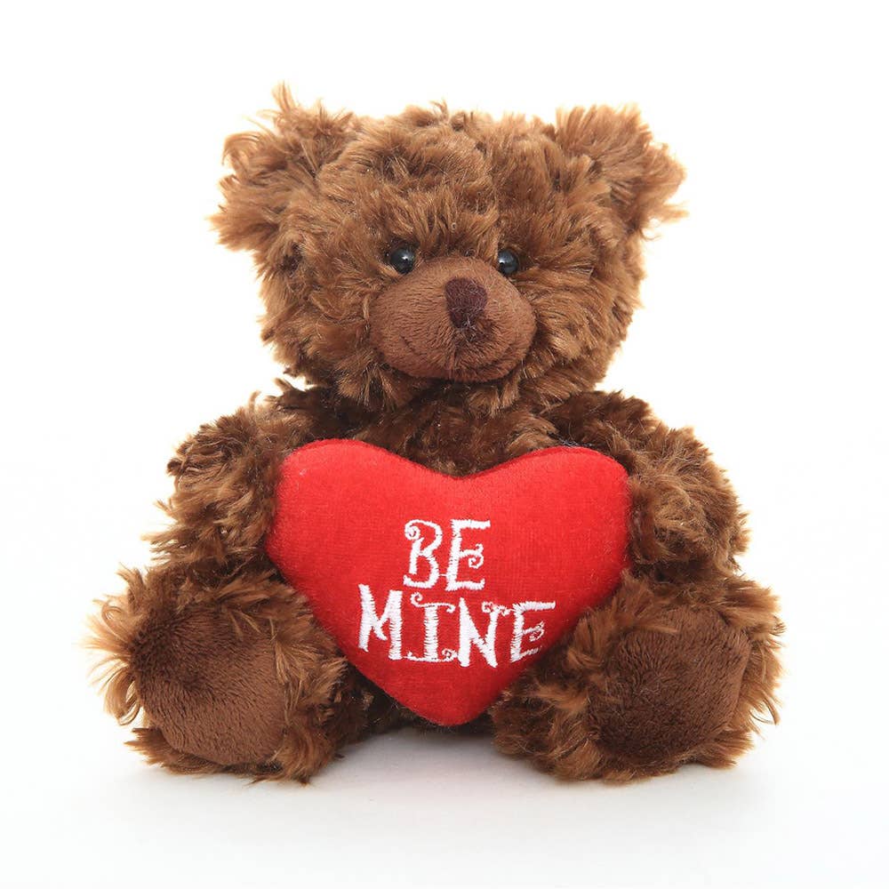 Plushland – Engroshandel Plyslegetøj - Børn og baby – 15 cm & 23 cm Valentine Teddybjørn | Bjørn med "Be Mine" Hjerte11