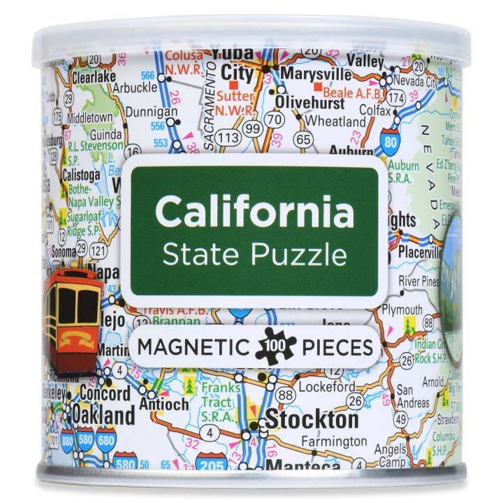 Geotoys - Wholesale Puzzle - Adult - Geotoys Magnetic Puzzle 100-piece - California