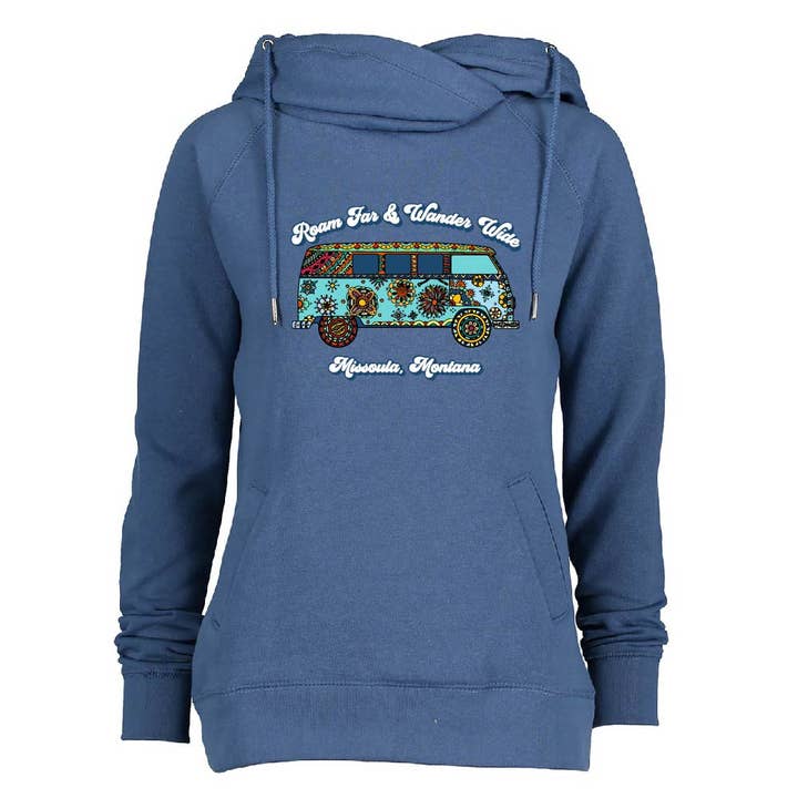 MT Brand Apparel - Wholesale Hoodie - Women's - CUSTOMIZABLE Roam Far - Ladies Funnel Neck Hooded Pullover4