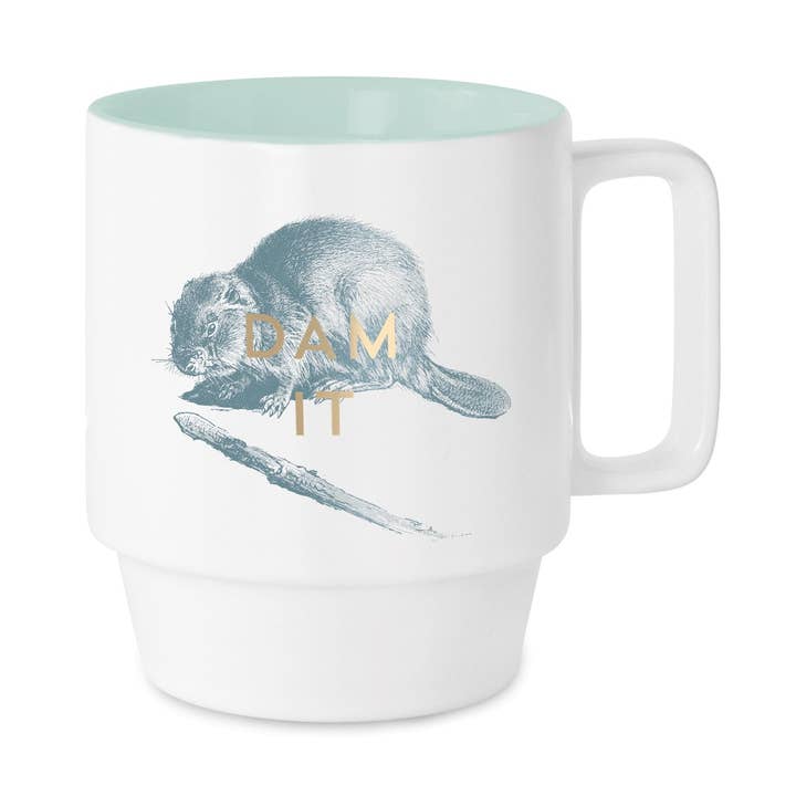Designworks Collective - Wholesale Coffee Mug - Designworks Ink Vintage Sass Ceramic Mug - Dam It0