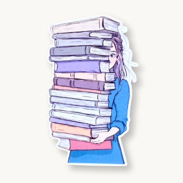 Pegatina Book Hoarder para venta al por mayor de The sticker era
