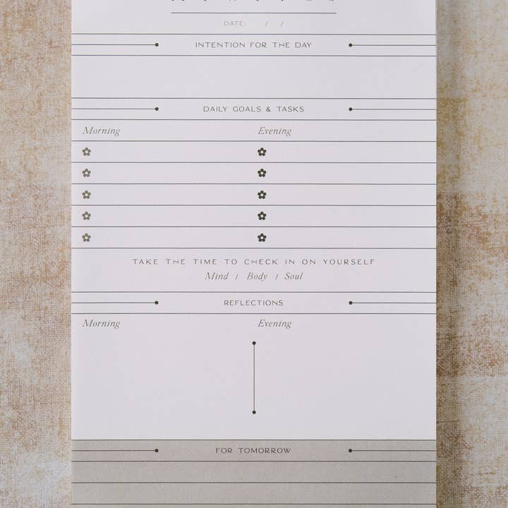 Flower Heads - Wholesale Notepad - Daily Notepad | Daily Reflection | Wellness Planning