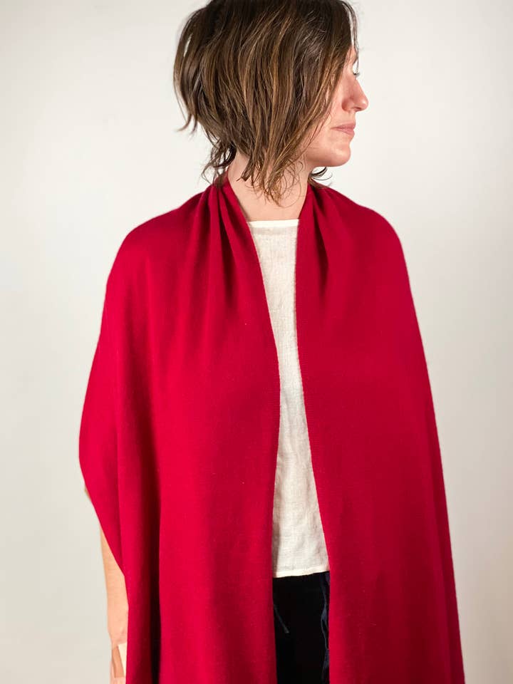 Cashmere Scarf/Wrap Cherry for wholesale by Dolma