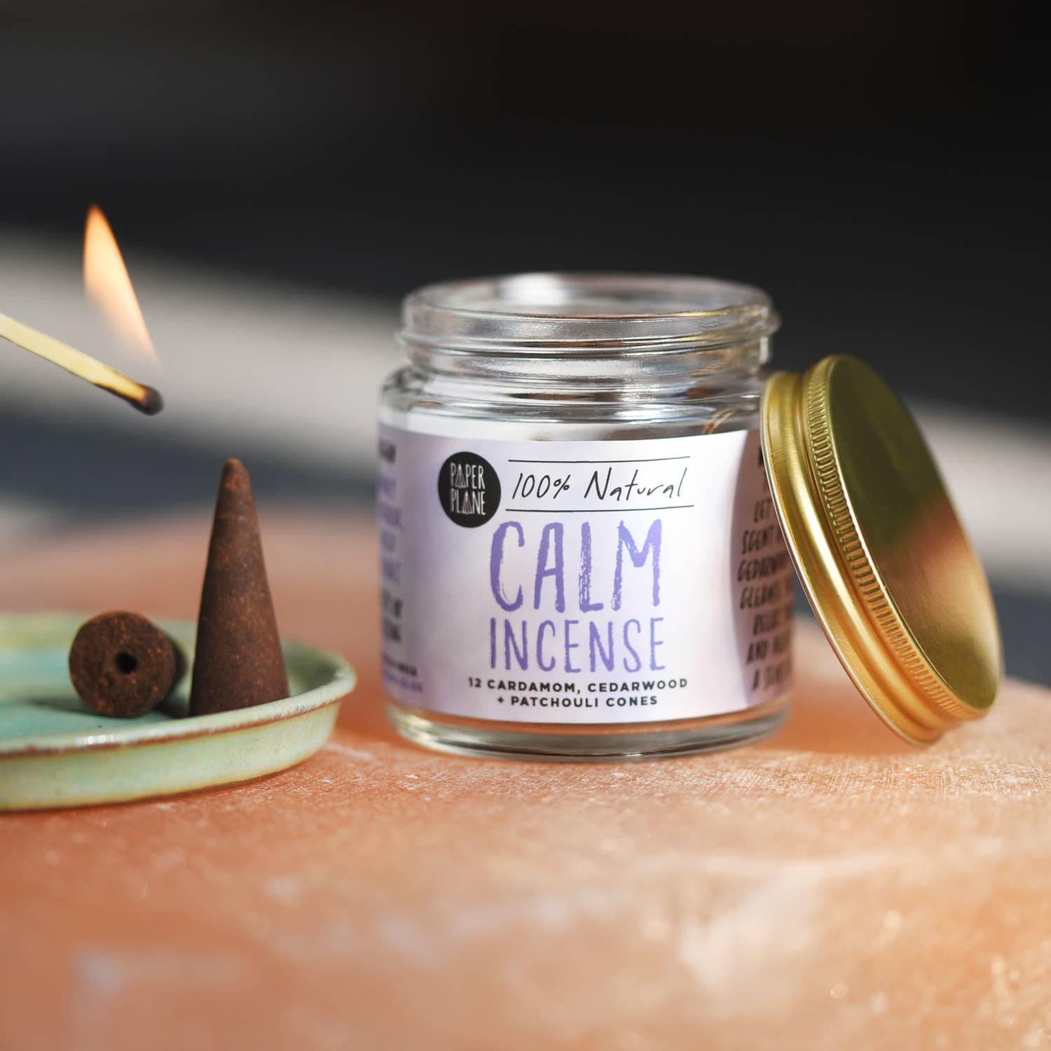 Paper Plane – wholesale Incense – Calm Incense Jar of Incense Cones - plant based, vegan4