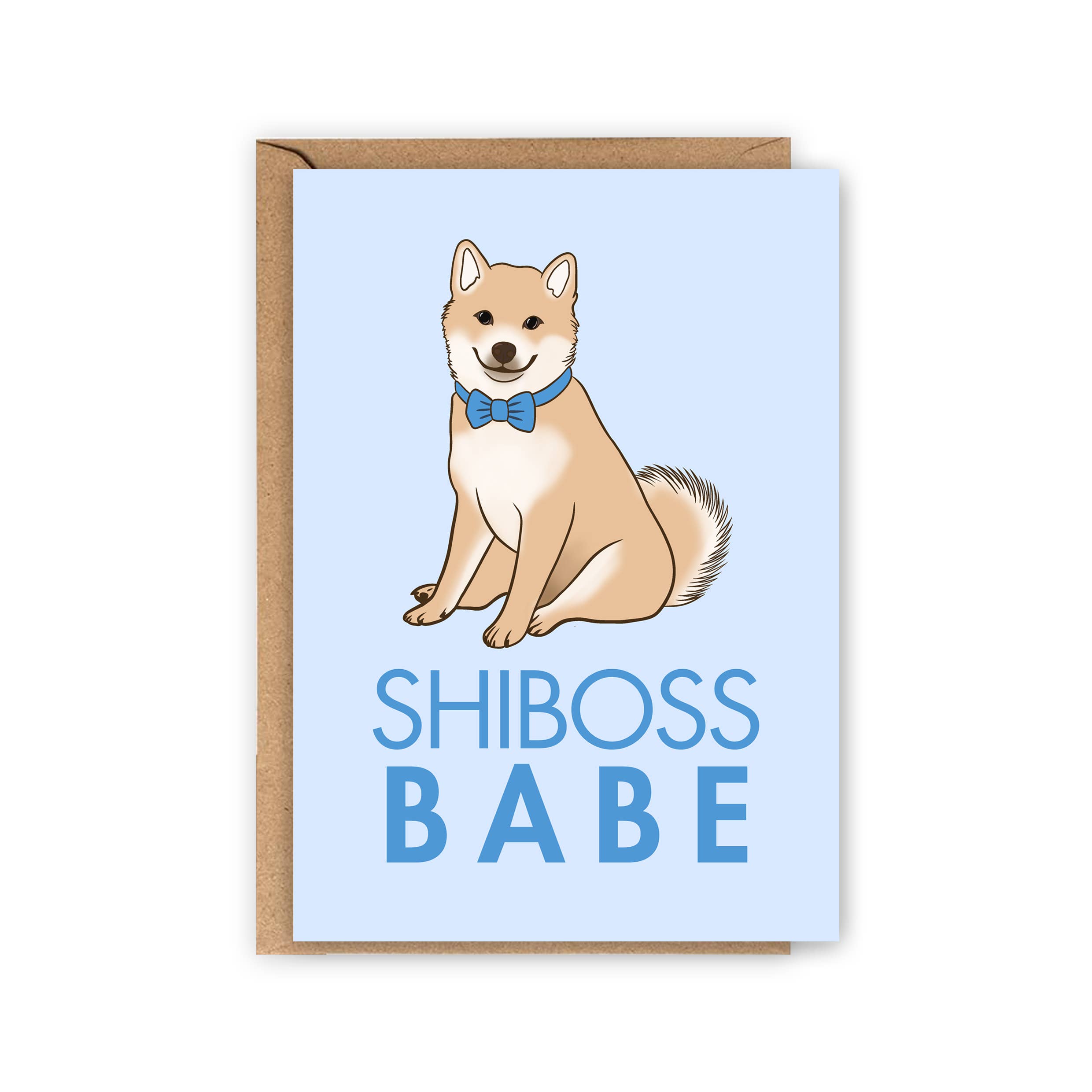 LOLLYPOPARTSTUDIO - Wholesale Everyday Greeting Card - Carte Shiba « Shiboss Babe »