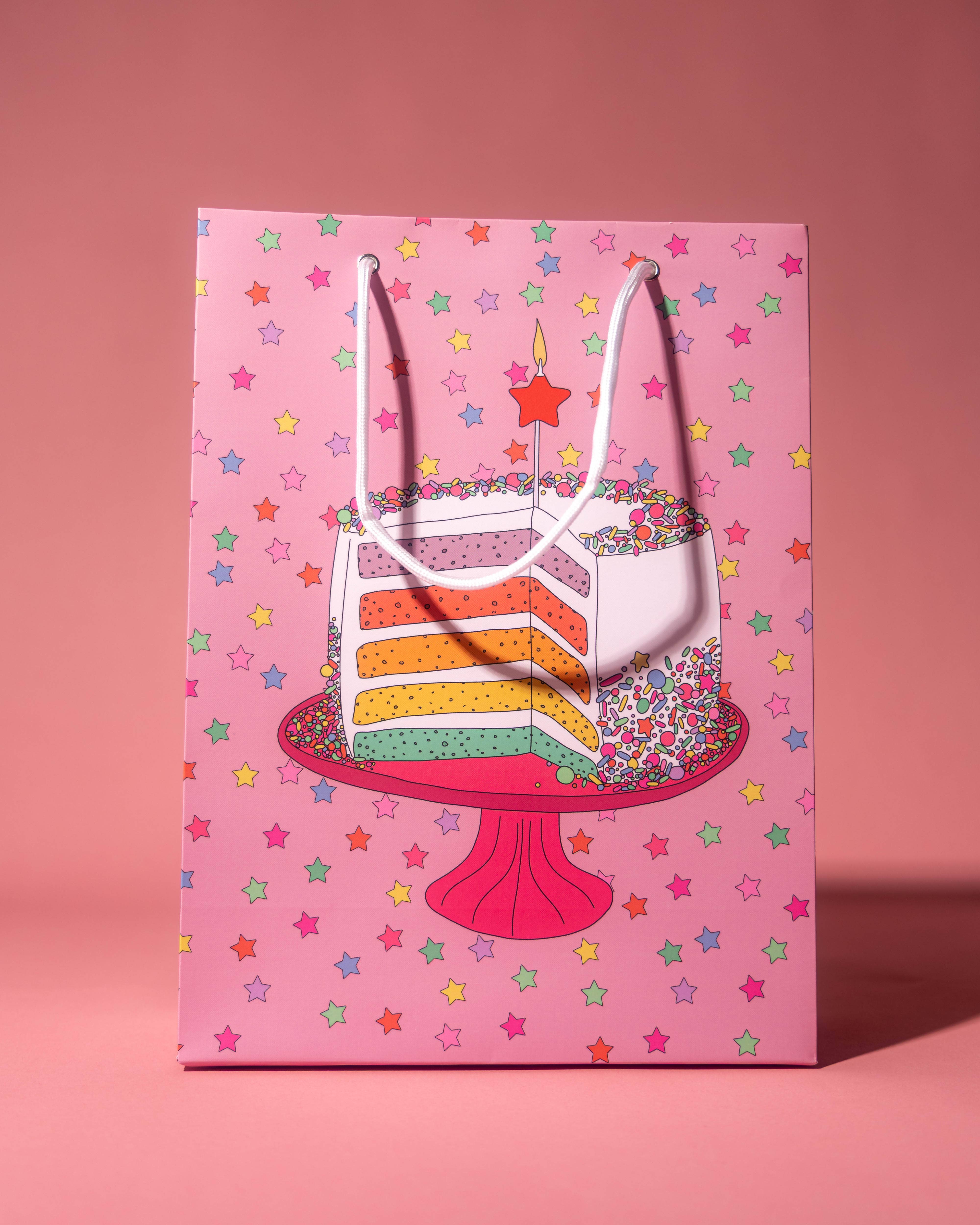 Illustrating Amy - Wholesale Gift Bag - Rainbow Cake Gift Bag2