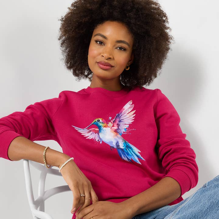 Grafische Sweater met Harmonieuze Kolibrie voor wholesale door Joe Browns