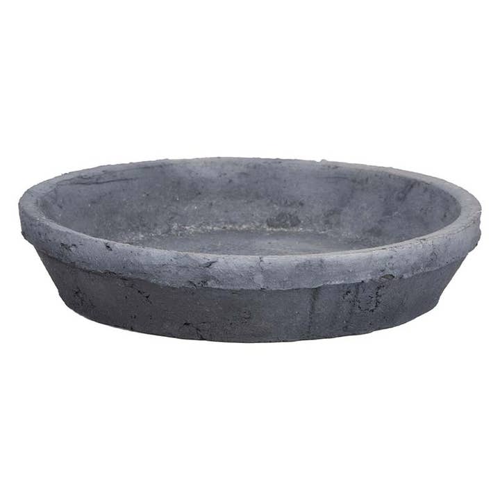 Esschert Design USA - Wholesale Saucer - Aged Terracotta Round Saucer for AT33, Charcoal1