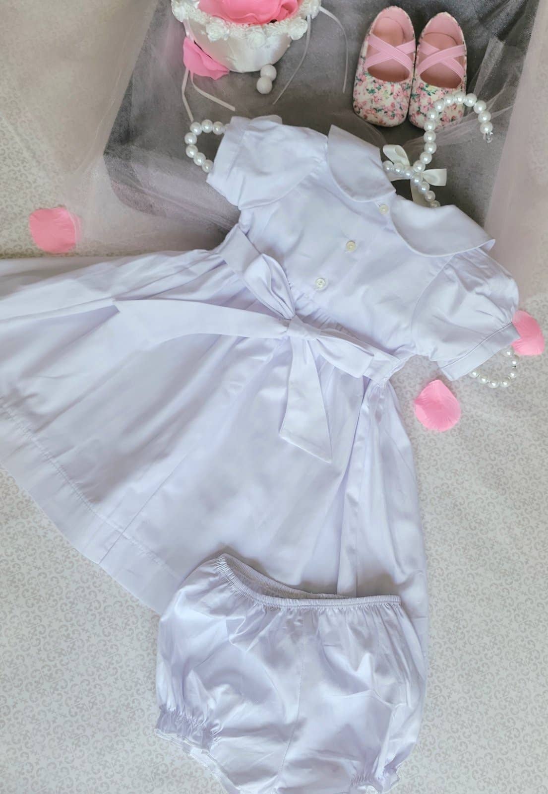 SISSYMINI - Wholesale Dress - Kids - "Annelise Rose" Smocking Dress | 9012-19-77-W2