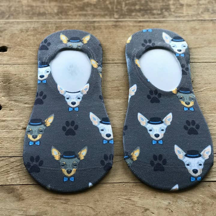 Simply Me • Gentlemen Est. 2017 LLC - Wholesale Socks - Women's - Mr. Chihuahua No-Show Socks3