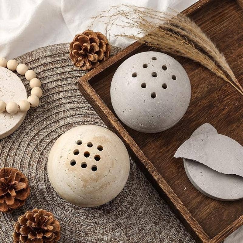 Kiyo Home - Wholesale Incense Holder - Travertine Incense Burner | Incense Holder | Stone Decor0