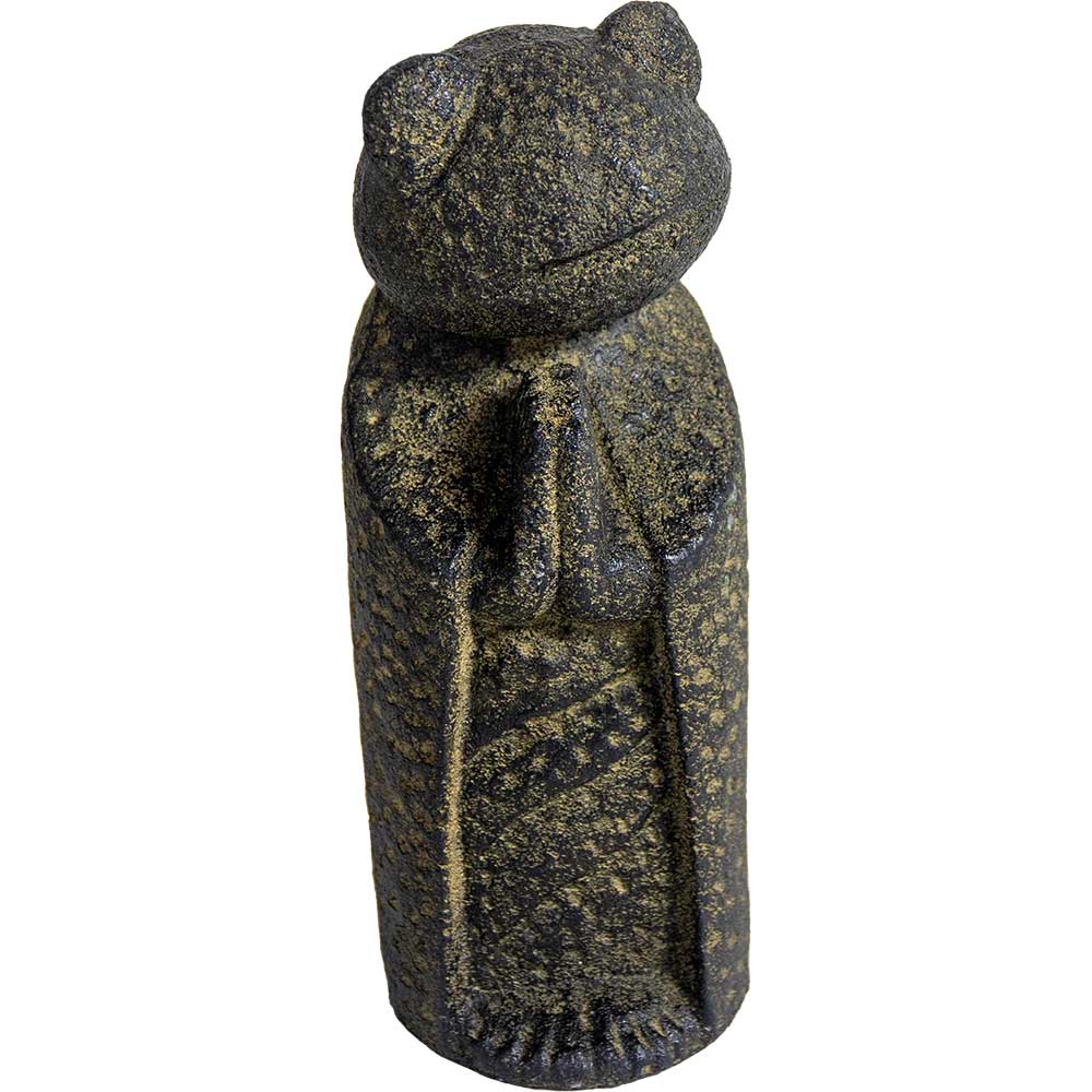 Kheops International - Wholesale Sculpture - Volcanic Stone Statue - Jizo Frog0