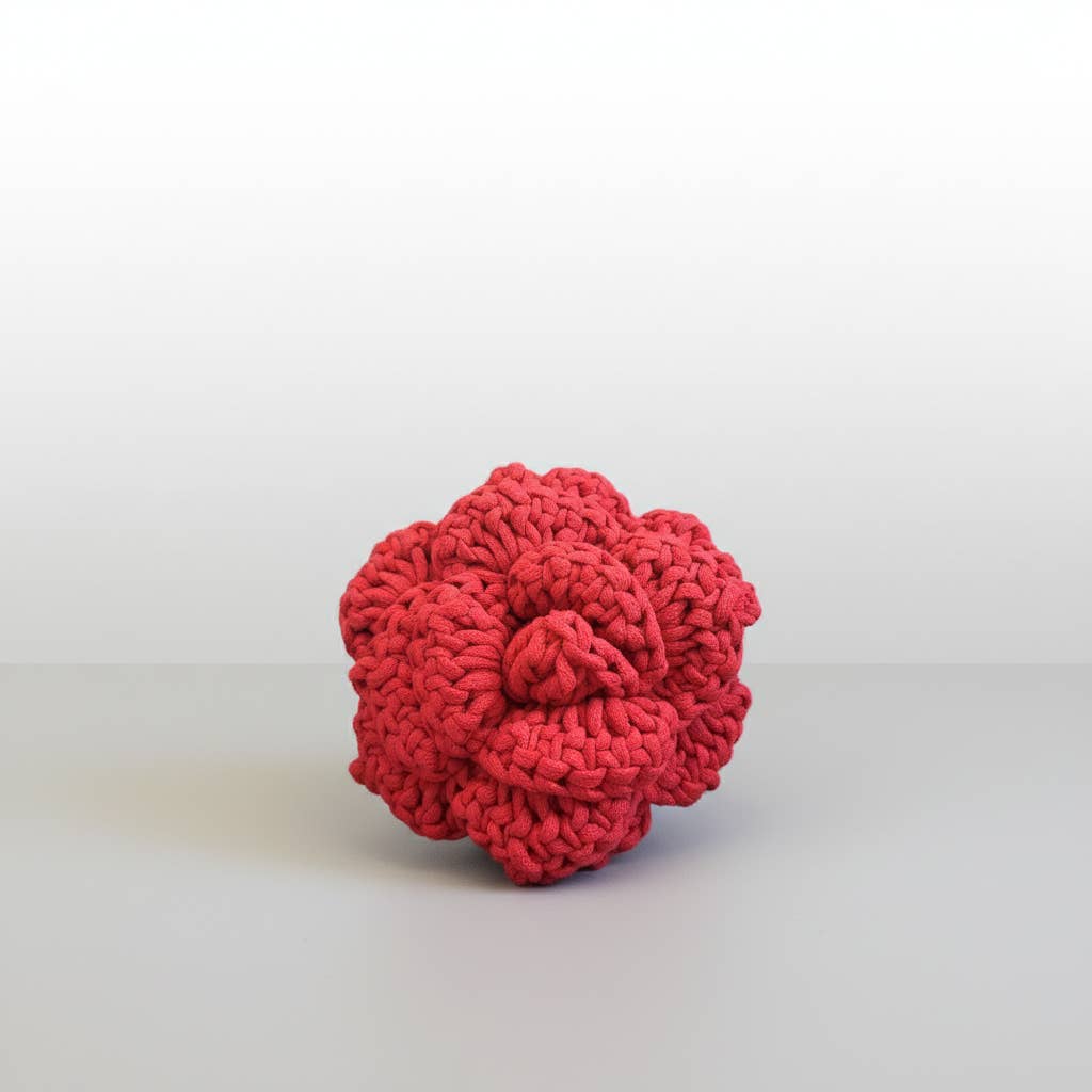 Monli Handcrafted Pet Toys - Wholesale Pet Rope Toy - Dog - Christmas: Snuffle Flower Dog Toy |Handmade