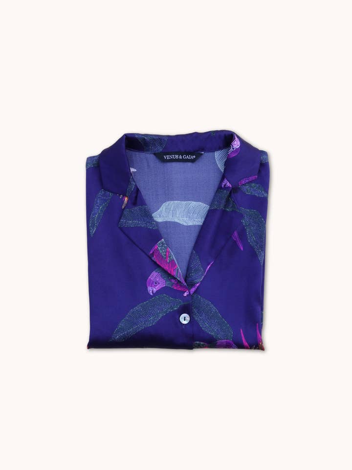 Venus and Gaia - Wholesale Sleepwear Set - Women's - Organic Silk Pajama Set - Ipanema4