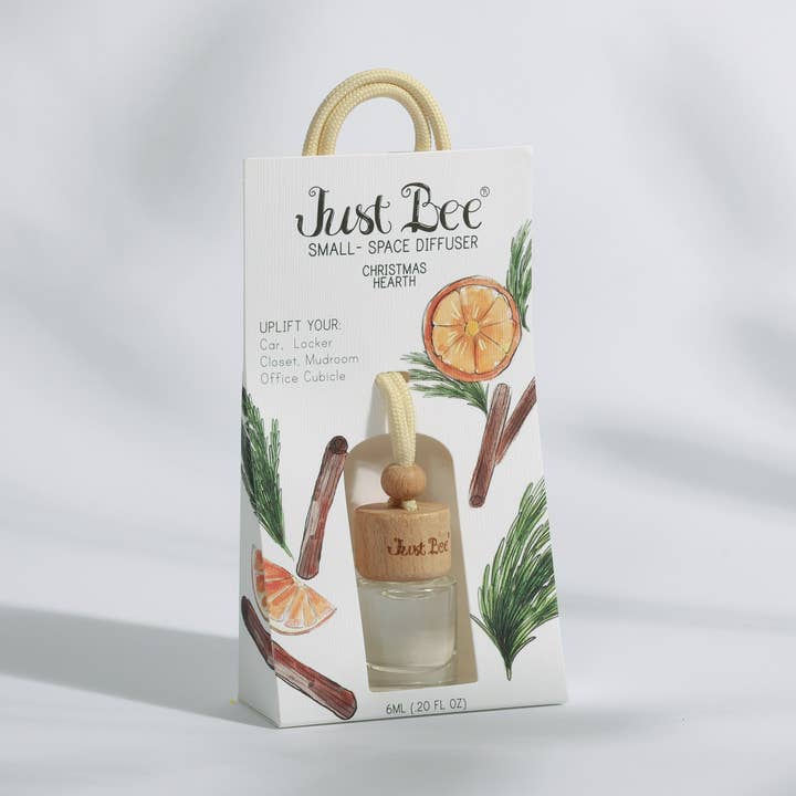 Just Bee - Wholesale Reed Diffuser - Small-Space Hanging Diffuser - Christmas Hearth0