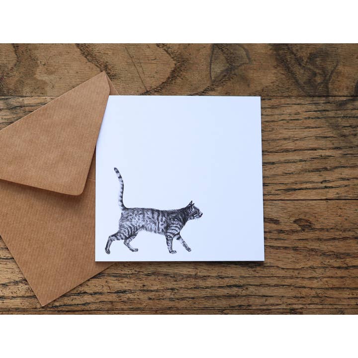 Tarjeta artística «Gato casual» para venta al por mayor de Casey Allum