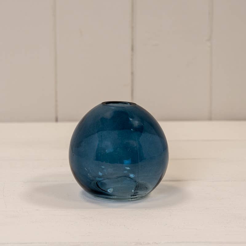 Satchville - Wholesale Vase - Blue Globe Glass Vase