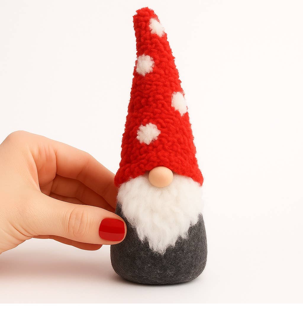 Factory Direct Craft - Wholesale Christmas decoration - Red Polka Dot Winter Time Gnome