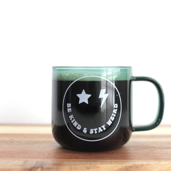 Electric Little Things - Wholesale Coffee mug - Be Kind and Stay weird Smiley face mug, Teal tea cup1