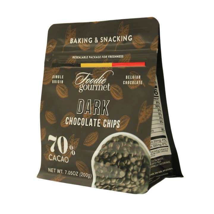 Alta Gama Foods - Wholesale Baking Chocolate - Foodie Gourmet - Belgian - Dark Chocolate Chips 70% COCOA