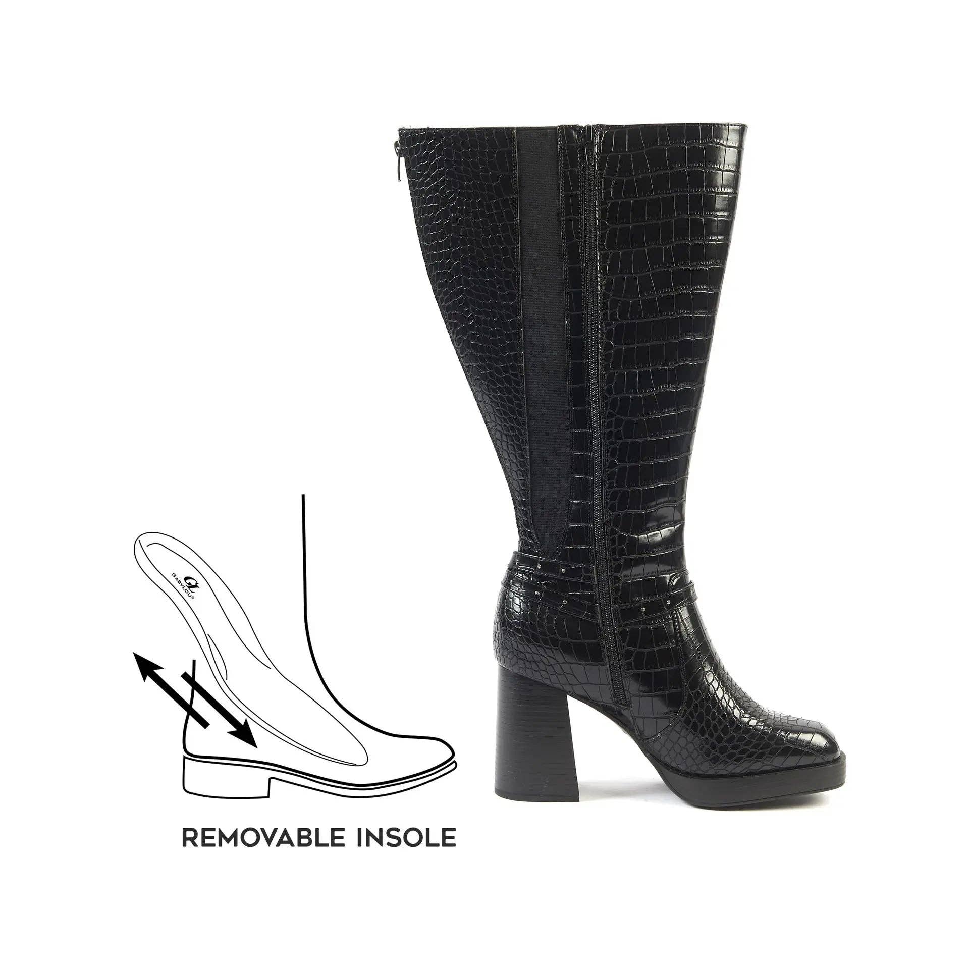 Gabylou - Wholesale Boots - Women's - Wide Calf Boots 3XL - Manon Model32