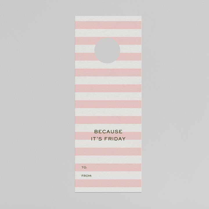 Porque sexta-feira Wine Tag por atacado de Hampton Paper Co.