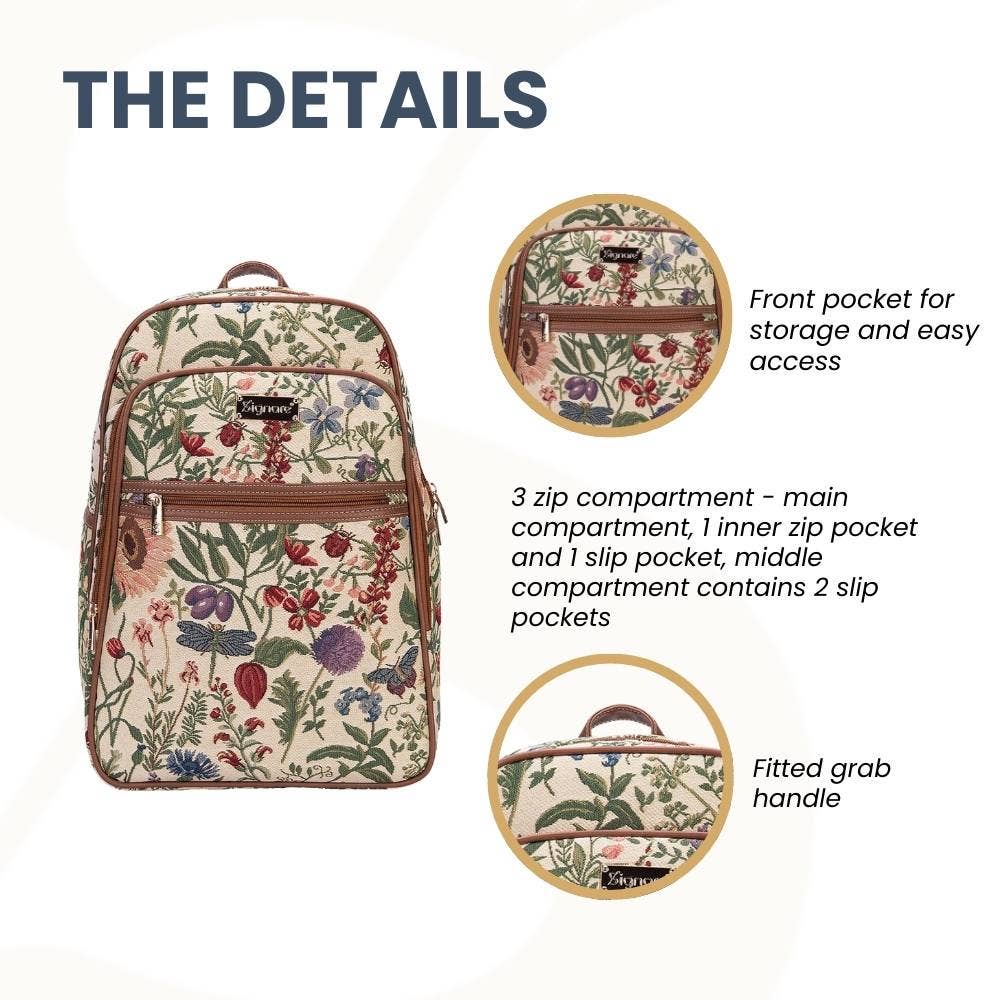 SignareArt - Wholesale Backpack - Women's - BKPK-MGD | Morning Garden Backpack3