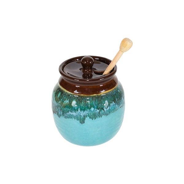 Clay in Motion - Wholesale Honey Pot - Honey Pot with Honey Stick