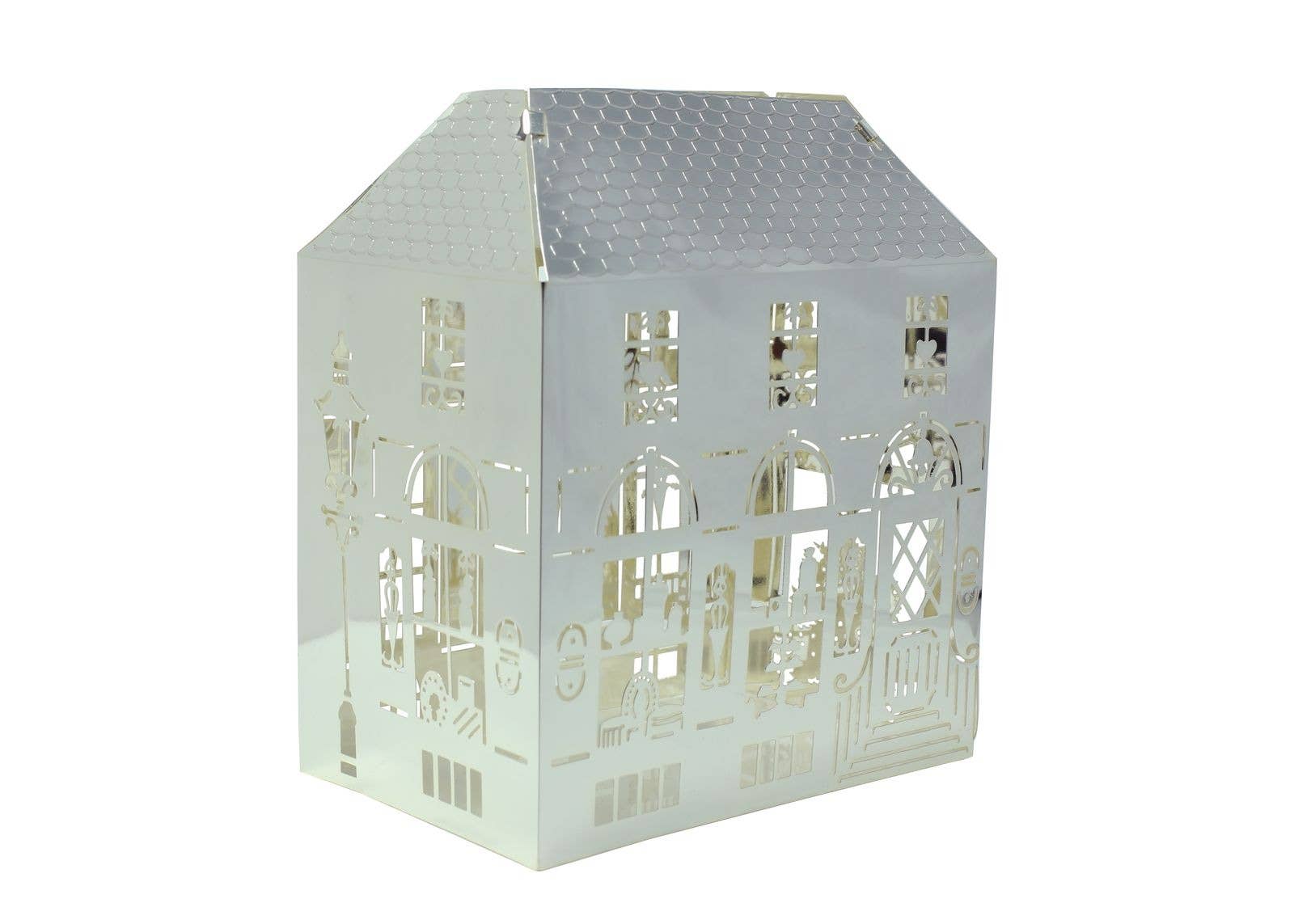 Jette Frölich Design - Wholesale Lantern - Tealight Lantern House, Gold1