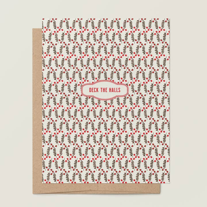 Berry Sprig A2 Greeting Card for wholesale by re:mused studio