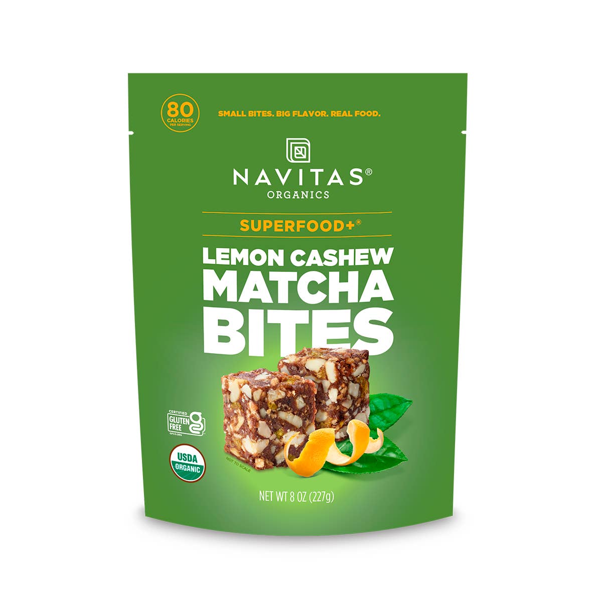 Navitas Organics - Wholesale Snack Bar - Superfood+ Lemon Cashew Matcha BITES