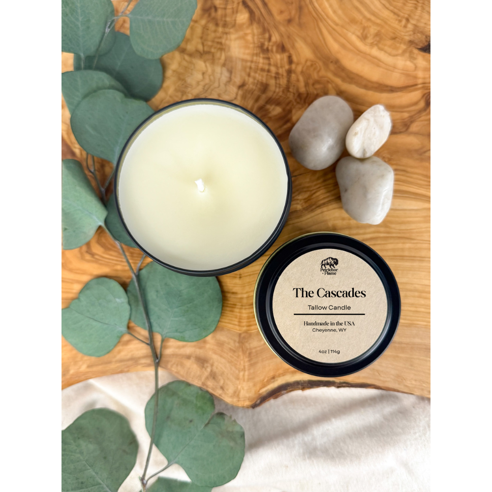 Petrichor+Flame - Wholesale Travel Candles - Tallow Candle - The Cascades1
