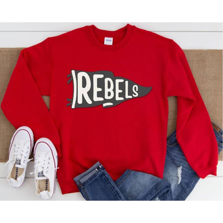 Adelle Linen - Wholesale Graphic Sweatshirt - Women's - Custom Pennant Crewneck